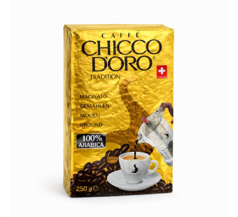 Chicco d’Oro Tradition — кава мелена 100% арабіка | Швейцарія | 250 г - фото | Сирна Карта