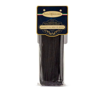 Спагетти Pasta Quagliara с чернилами каракатицы 500 г - фото | Сирна Карта