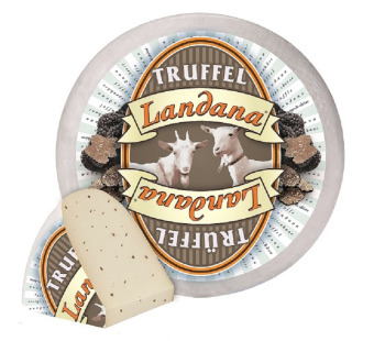 Сир козячий з трюфелем "Truffle Landana" 50% - фото | Сирна Карта