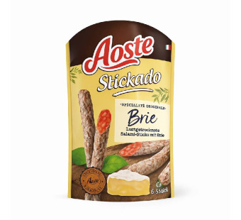 Aoste Stickado Brie — салямі снеки | Франція | 70 г - фото | Сирна Карта