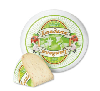 Сир козячий з італійськими травами "Italian Herbs Landana" 50% - фото | Сирна Карта