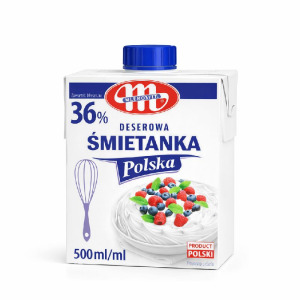 Mlekovita 36% — сливки молочные | Польща | 500 мл — фото | Сирна Карта