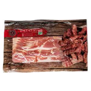 Бекон нарізка "Alföldi-Hús" Угорщина фасування 0.5 kg — фото | Сирна Карта