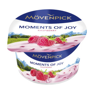 Mövenpick Moments of Joy Raspberry 5% — Йогурт | Германия | 100 г — фото | Сирна Карта