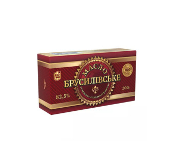 Масло вершкове 82.5% "Брусилівське" фасування 0.2 kg - фото | Сирна Карта