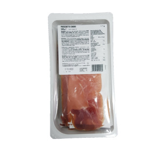 Прошуто нарізка "Prosciutto Crudo" Італія фасування 0.5 kg - фото | Сирна Карта