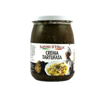 Соус грибний з трюфелем "Crema Tartufata" 1% Італія фасування скло 0.52 kg - фото | Сирна Карта