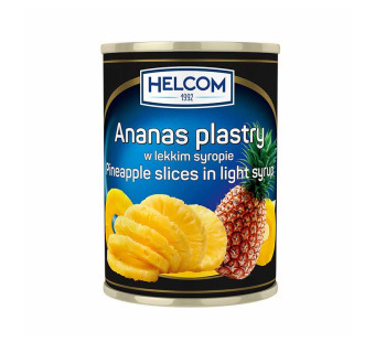Ананас кольцами в сиропі "Helcom" фасування жерсть 0.565 kg - фото | Сирна Карта