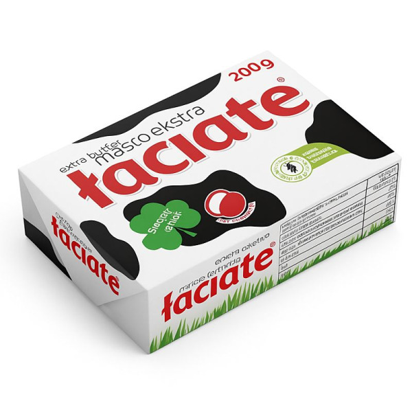 Łaciate — масло екстра 82% | Польща | 200 г – фото товару | Сирна Карта
