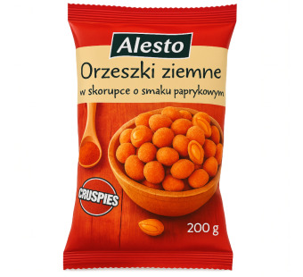 Alesto Paprika — арахіс з паприкою у хрусткій оболонці | Європейський Союз | 0.2 кг - фото | Сирна Карта