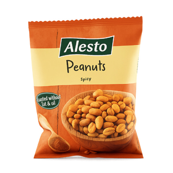 Купить Alesto Peanuts Spicy — арахис острый солёный | Европейский Союз | 0.15 кг — премиальные Орехи · Сухофрукты от Cheese Map™ Украина