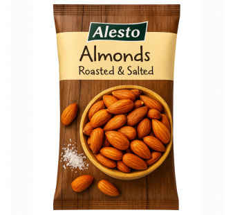 Alesto Roasted & Salted Almonds – премиальный миндаль с хрустом и солью моря! - фото | Сирна Карта