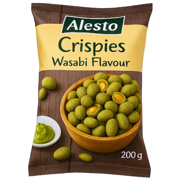 Купити Alesto Wasabi — арахіс в оболонці васабі | Європейський Союз | 0.2 кг — преміальні Горіхи · Сухофрукти від Cheese Map™ Україна