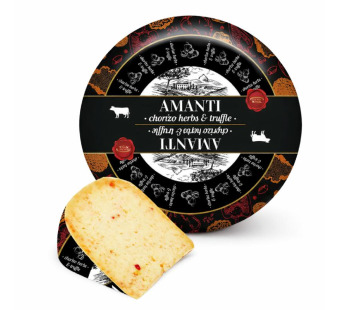 Amanti Chorizo Herbs & Truffle 50% — сыр полутвердый | Нидерланды | 1 кг - фото | Сирна Карта