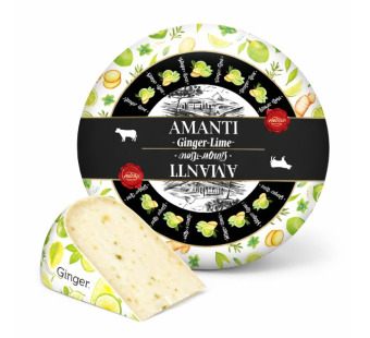 Amanti Ginger Lime 50% — сыр полутвердый | Нидерланды | 1 кг - фото | Сирна Карта