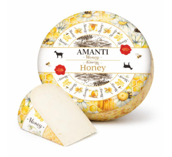 Amanti Goat Honey 50% — сыр козий полутвердый | Нидерланды | 1 кг - фото | Сирна Карта