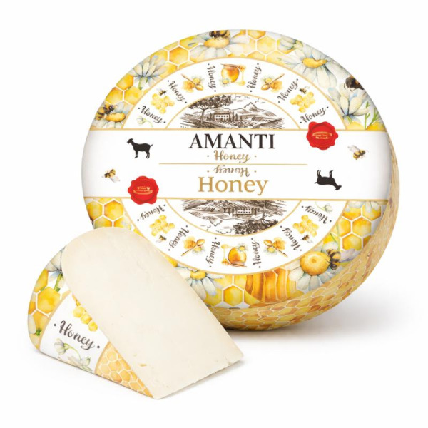 Amanti Goat Honey 50% — сыр козий полутвердый | Нидерланды | 1 кг – фото товара | Сырная Карта