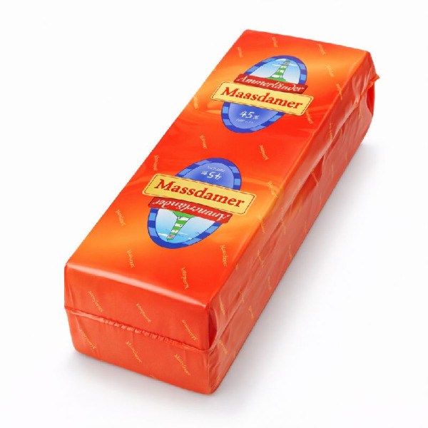 Ammerlander Maasdamer — напівтвердий сир 45% | Німеччина | 1 кг – фото товару | Сирна Карта