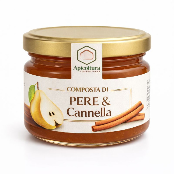 Купити Джем до сиру Apicoltura Casentinese груша-кориця | Італія | 65 г | Сирна Карта – еталон смаку — преміальні Джеми · Мед від Cheese Map™ Україна