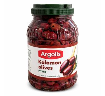 Argolis оливки Kalamata без кісточки 1800 г – фото товару | Сирна Карта