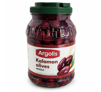 Argolis оливки Kalamata з кісточкою 2000 г – фото товару | Сирна Карта
