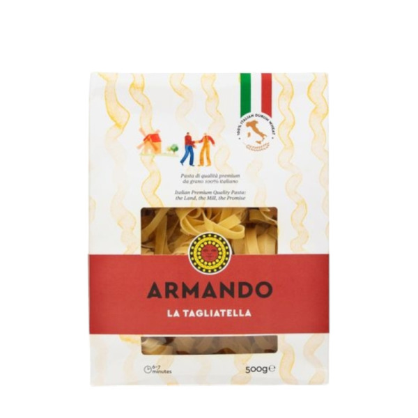 Купить Паста Тальятелле Tagliatelle Armando фасовка 0.5 kg — премиальные Паста · Макароны от Cheese Map™ Украина