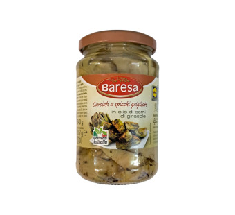 Артишок гриль в масле "Carciofi a Spicchi Grigliati Baresa" Италия фасовка стекло 0.285 kg - фото | Сирна Карта