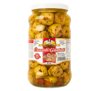 Артишоки гриль "Bella Contadino" Италия – вкус солнечной Апулии в каждой банке!  Премиальный антипасто-деликатес для гурманов и ресторанов. - фото | Сирна Карта
