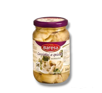 Артишоки в масле  "Carciofi a Spicchi Baresa" Италия фасовка стекло 0.34 kg - фото | Сирна Карта