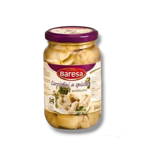 Купити Артишоки в олії Carciofi a Spicchi Baresa Італія фасування скло 0.34 kg — преміальні Овочі · Антипасті від Cheese Map™ Україна