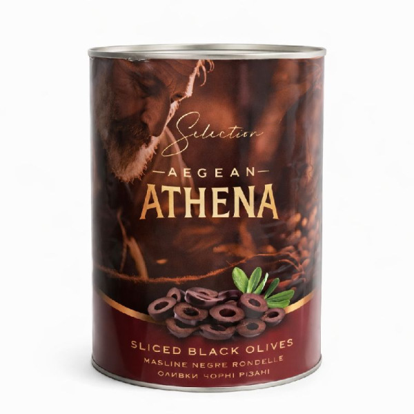 Купить Черные оливки резаные Athena 4.3/2 кг — премиум качество для гурманов и HoReCa — премиальные Оливки · Маслины от Cheese Map™ Украина