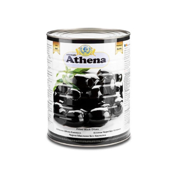 Купити Чорні оливки без кісточок Athena фасування жерсть 4.3/  2 kg — преміальні Оливки · Маслини від Cheese Map™ Україна