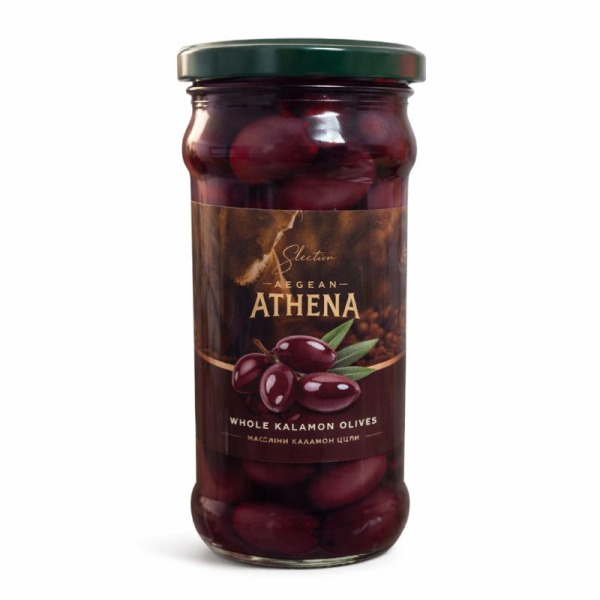Athena оливки Kalamon з кісточкою 200 г – фото товару | Сирна Карта
