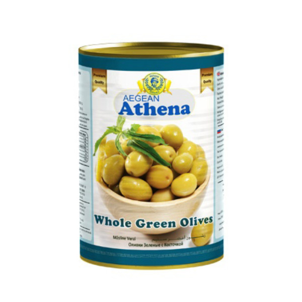 Купити Зелені оливки з кісточкою 161/ 180 Athena фасування жерсть 4.6/ 2.5 kg — преміальні Оливки · Маслини від Cheese Map™ Україна