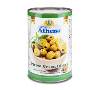 Athena оливки зеленые без косточки калибр 70/90 2000 г - фото | Сирна Карта