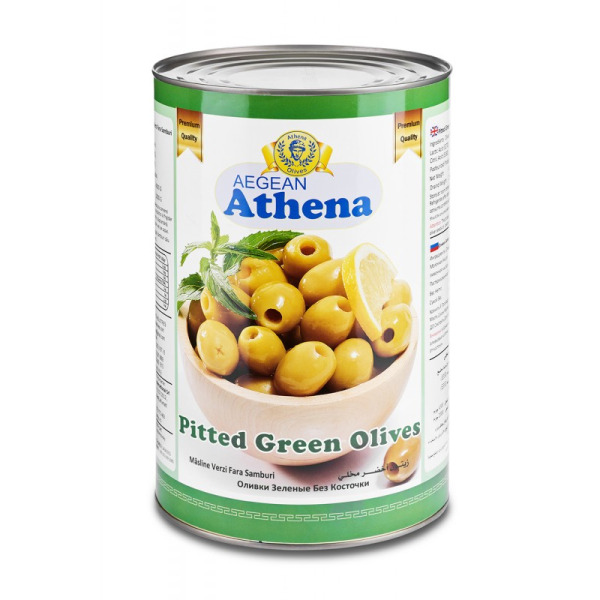 Купить Зеленые оливки без косточек 70/90 Athena расфасовка жесть 4.2/ 2 kg — премиальные Оливки · Маслины от Cheese Map™ Украина