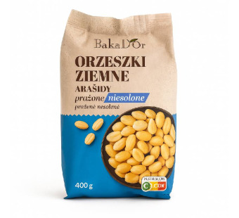 BakaD'Оr Orzeszki Ziemne — арахіс смажений несолоний | Польща | 400 г - фото | Сирна Карта