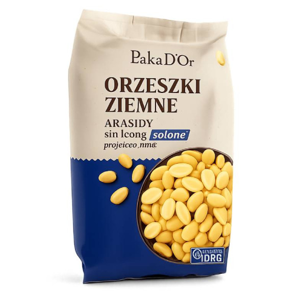 BakaD'Or Orzeszki Ziemne — арахис жареный солёный | Польша | 400 г – фото товара | Сырная Карта