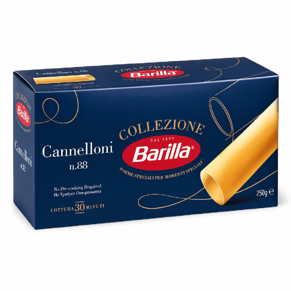 Barilla Паста Каннеллоні №88 250 г Італія – фото товару | Сирна Карта