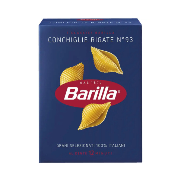Barilla Паста Конкільє рігате №93 500 г Італія – фото товару | Сирна Карта
