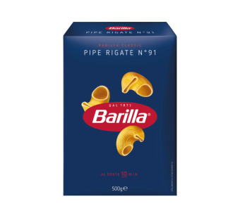 Barilla паста Pipe Rigate №91 500 г - фото | Сирна Карта