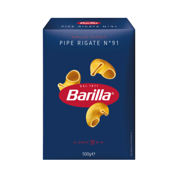 Barilla Pipe Rigate трубочки рифлені паста 500 г Італія  — Barilla · Класика фото