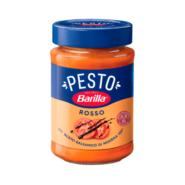 Купити Соус песто з томатами Pesto Rosso Barilla Італія фасування скло 0.19 kg — преміальні Італійські · Піца від Cheese Map™ Україна