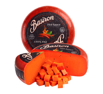 Basiron Gouda сир Hot Sauce 50% Нідерланди — фото | Сирна Карта