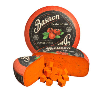 Basiron Gouda Pesto Rosso сыр 50% Нидерланды - фото | Сирна Карта