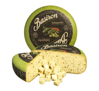 Basiron Gouda сыр с халапеньо 50% Нидерланды – фото товару | Сирна Карта