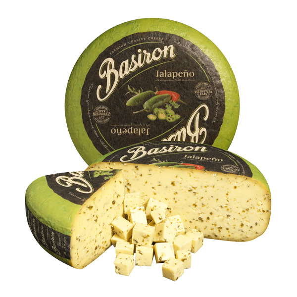 Купить Сыр с халапеньо Jalapeño Basiron – пикантная сенсация из Голландии! Идеален для гурманов и HoReCa! — премиальные Basiron · Трюфельные от Cheese Map™ Украина