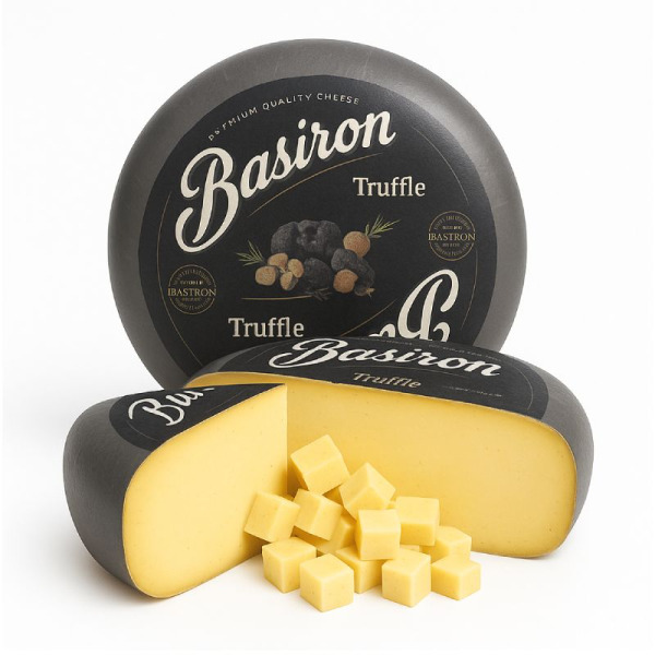 Купить Basiron Truffle — Сыр с трюфелем полутвердый весовой | Нидерланды | 1 кг — премиальные Basiron · Трюфельные от Cheese Map™ Украина