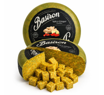 Basiron Gouda сир Spicy Ginger 50% Нідерланди – фото товару | Сирна Карта