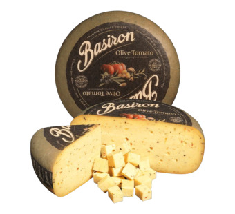 Basiron Gouda сир з оливками та томатом 50% Нідерланди – фото товару | Сирна Карта